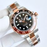 SJ Factory ROLEX MK5 GMT 904L steel red and black 40mm watch